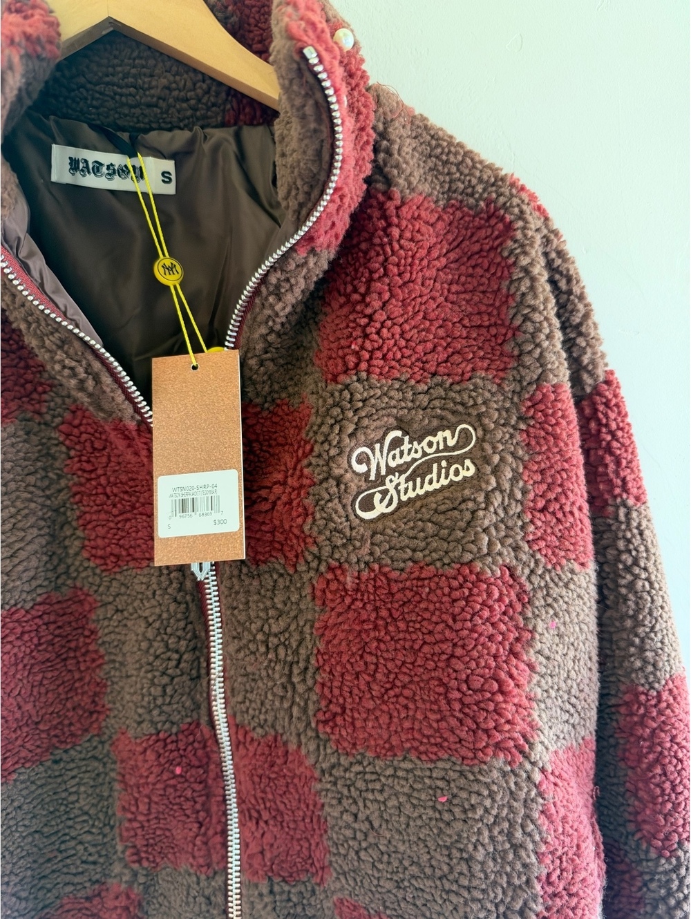 Watson Studios Sherpa Teddy Bear Plaid Jacket Women’s Small NWT - Picture 2 of 2